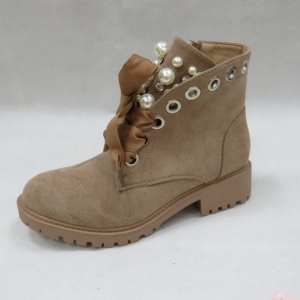 Botki damskie na płaskim (36-41) 8371 KHAKI