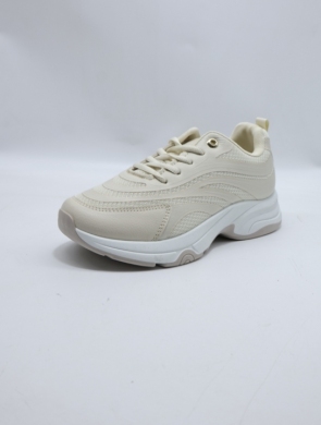 Buty sportowe damskie na płaskim (36-41) J-183 BEIGE