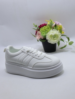 Buty sportowe damskie na płaskim (36-41) AA-87 WHITE