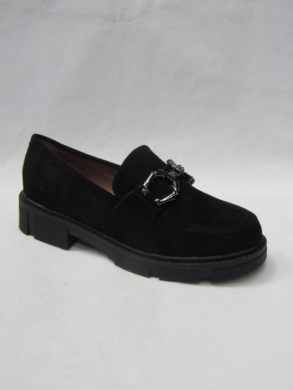 Mokasyny damskie na płaskim (36-41) W-203 BLACK