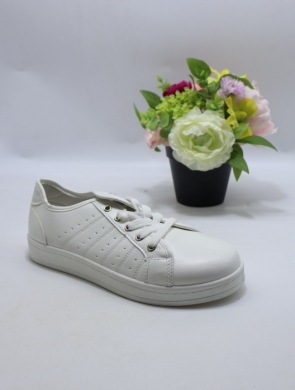 Buty sportowe damskie na płaskim (36-41) 29007 WHITE