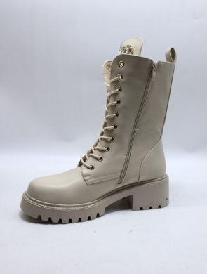 Botki damskie ocieplane na obcasie (36-41) 5817 BEIGE