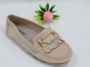 Mokasyny damskie na płaskim (36-41) GS23 BEIGE
