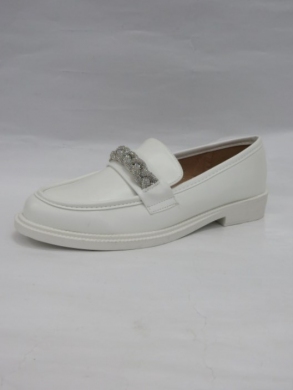 Mokasyny damskie na płaskim (36-41) T555 WHITE