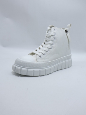 Trampki damskie na płaskim (36-41) LG655 WHITE