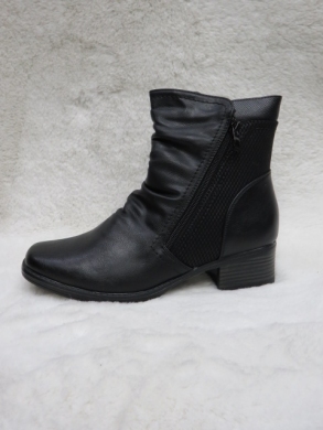 Botki damskie ocieplane na obcasie (36-42) 2688-1