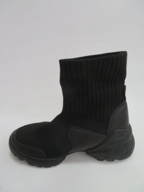 Sneakersy damskie wysokie (36-41) LA156 BLACK