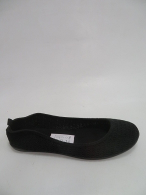 Baleriny damskie na płaskim (36-41) 19039 BLACK