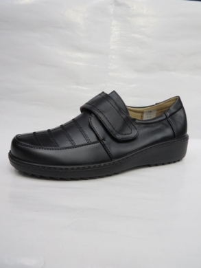 Półbuty damskie na płaskim (40-43) 8333-1 BLACK
