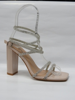 Sandały damskie na obcasie (36-41) SF-61 BEIGE