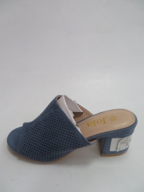 Klapki damskie na obcasie (36-41) F-40 BLUE