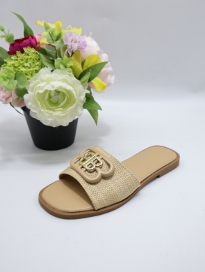 Klapki damskie na płaskim (36-41) 5275 KHAKI