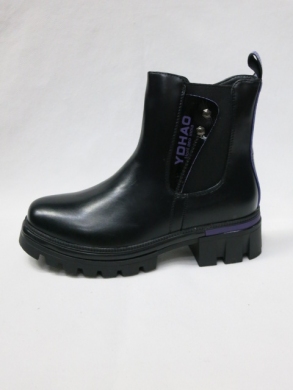 Botki dziewczęce ocieplane (32-37) A302 BLA/PURPLE