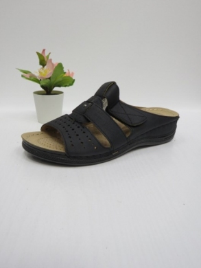 Klapki damskie na koturnie (36-42) 92080-1 BLACK