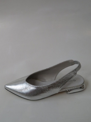 Baleriny damskie na płaskim (36-41) FL351 SILVER
