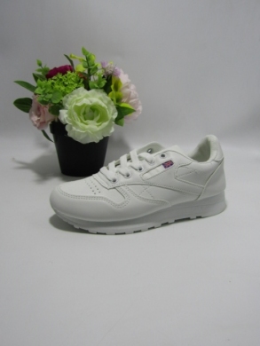 Buty sportowe damskie na płaskim (36-41) D55-3 ALLWHITE