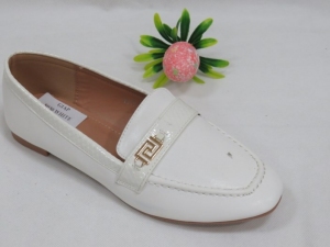 Mokasyny damskie na płaskim (36-41) 8030 WHITE