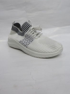 Buty sportowe damskie na płaskim (36-41) YM003-2 WHITE
