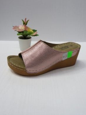 Klapki damskie na koturnie (36-41) 6121-3 PINK