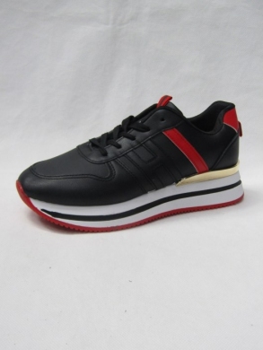 Buty sportowe damskie na płaskim (36-41) E018-2 BLACK