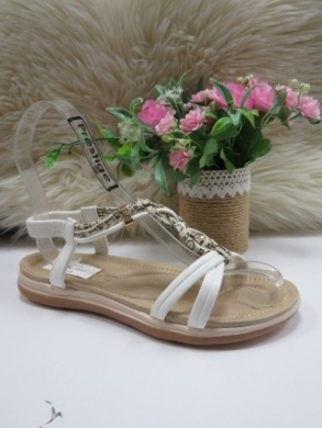 Sandały damskie na płaskim (36-41) FY6917 WHITE