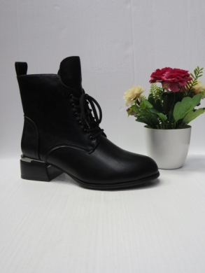 Botki damskie ocieplane na obcasie (36-41) X-6632-9A1 BLACK