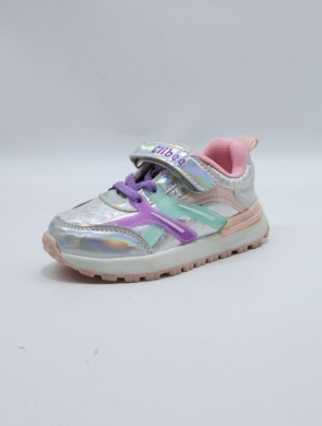 Buty sportowe dziewczęce (21-26) E142 SILVER/PINK