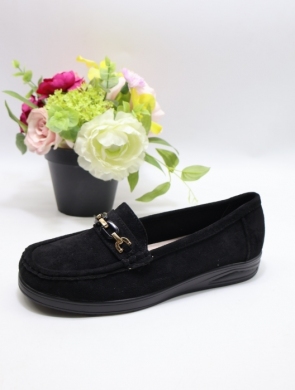 Mokasyny damskie na płaskim (36-41) 5439 BLACK