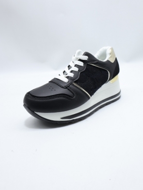 Buty sportowe damskie na koturnie (36-41) HL22313 BLACK