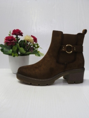 Botki damskie na obcasie (36-41) 2611 BROWN