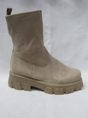 Botki damskie na płaskim (36-41) 8061 KHAKI