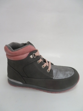 Botki dziewczęce ocieplane (32-37) F828 GREY