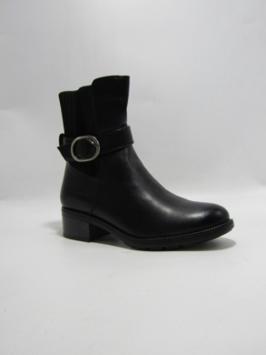 Botki damskie ocieplane na obcasie (36-41) 0-514 BLACK