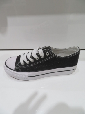 Trampki damskie na płaskim (36-41) XL35 BLACK