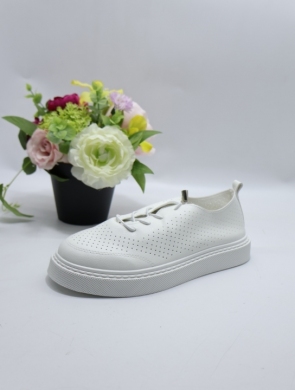 Buty sportowe damskie na płaskim (36-41) 777-2 WHITE