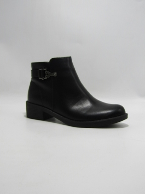 Botki damskie ocieplane na płaskim (36-41) R62 BLACK