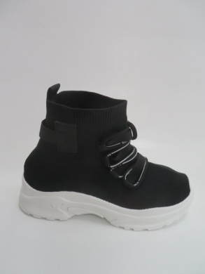 Sneakersy damskie wysokie (36-41) F44 BLACK