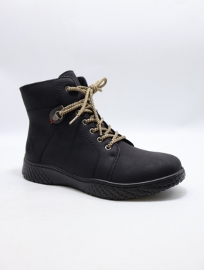 Botki damskie ocieplane na płaskim (36-42) SG968-1 BLACK