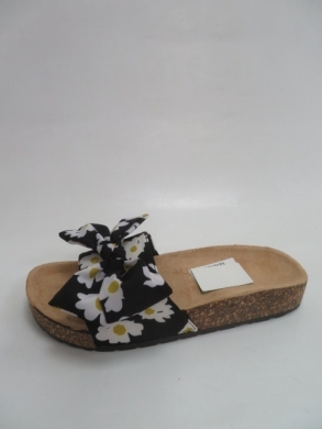 Klapki damskie na płaskim (36-41) 900- BLACK