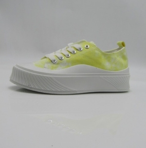 Trampki damskie na płaskim (36-41) LA190 YELLOW