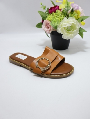 Klapki damskie na płaskim (36-41) ML299 CAMEL