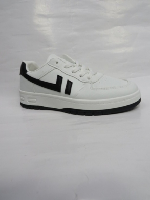 Buty sportowe damskie na płaskim (36-41) J2319 WHITE/BLACK