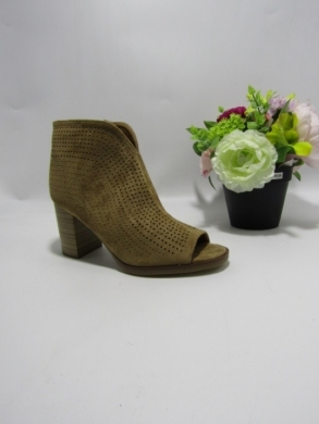 Botki damskie na obcasie (36-41) G23151 KHAKI
