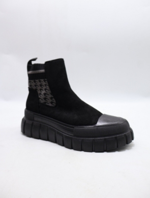Botki damskie na płaskim (36-41) 0-235 BLACK