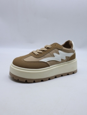 Buty sportowe damskie na płaskim (36-41) 25802 KHAKI