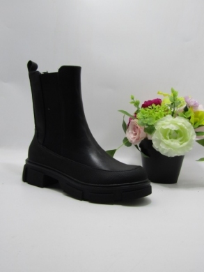 Botki damskie na płaskim (36-41) JH21-6 BLACK