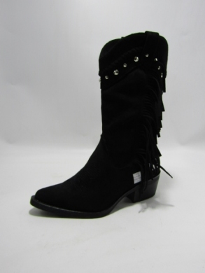 Kozaki damskie na obcasie (36-41) Y-1 BLACK