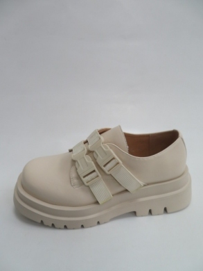 Półbuty damskie na płaskim (36-41) C21-80713 BEIGE