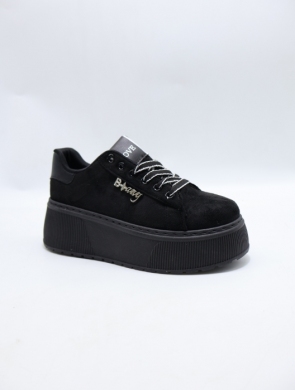 Buty sportowe damskie na płaskim (36-41) 6453 BLACK