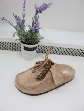 Klapki damskie na płaskim (36-41) 3288 BEIGE